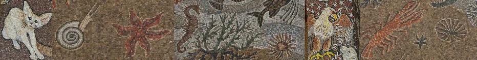 Mosaici di p.Ugolino da Belluno, cappuccino. Chiesa Parrocchiale di Fiuggi. Anno 1985.