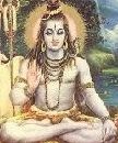The god Shiva as yogging