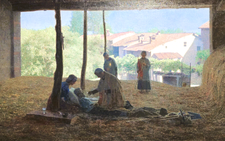 Il fienile di Giuseppe da Volpedo