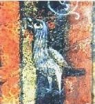 Il gallo, particolare del Crocifisso di san Damiano