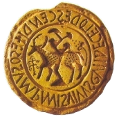 Stampo di pane eucaristico - IVsecolo - Museo del Bardo, Tunisi - Ego sum panis vivo de celo discendi